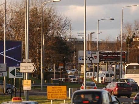 The Eastfield Road access to Edinburgh Airport