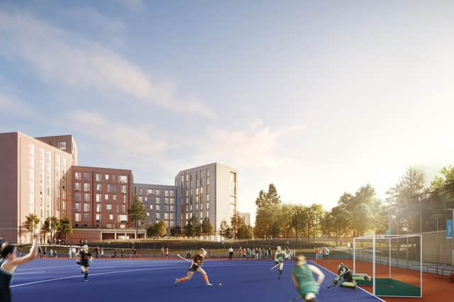 An artist's impression of the new sports village at Peffermill (Photo: University of Edinburgh)