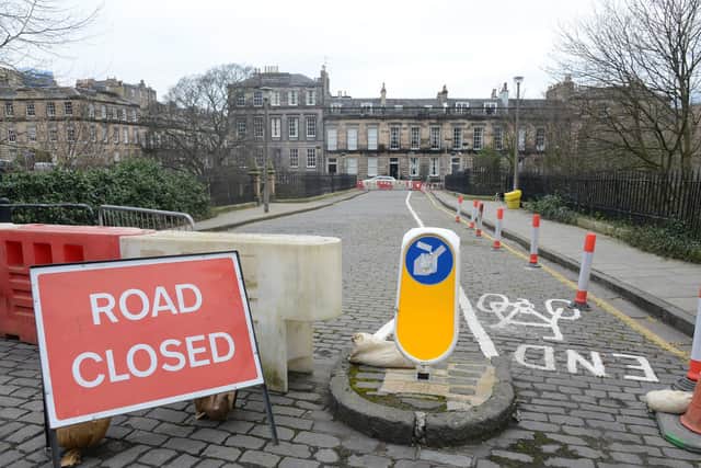 Mackenzie Bridge in Stockbridge, which has been shut by police