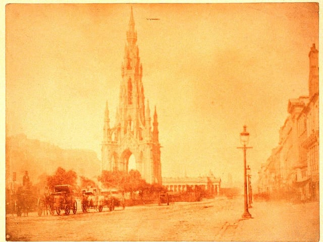 The finished article in 1846 - minus the more than double life-sized marble statue of Sir Walter Scott and his dog, Maida.