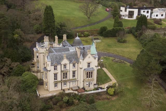 Guests at the Airbnb party pad, Invergare Castle, in Rhu, near Helensburgh, infuriated neighbours picture: SWNS