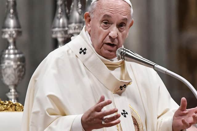 Pope Francis has urged Catholics to put down their phones and turn off the TV this Lent picture: GettyImages
