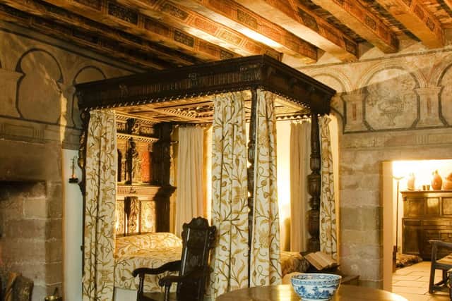 The hand-painted Renaissance interiors of Gladstone's Land are said to date back to the 1620s.