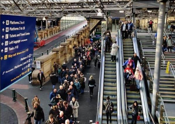 There was widespread disruption yesterday (Pic: Russell Roberts)