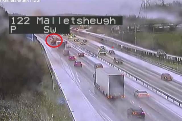 A gritter spotted out on the roads (Photo: Traffic Scotland)