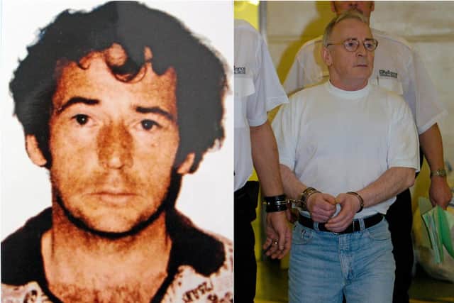 Angus Sinclair in 1977 and in 2006. Pictures: Crown Office/Neil Hanna