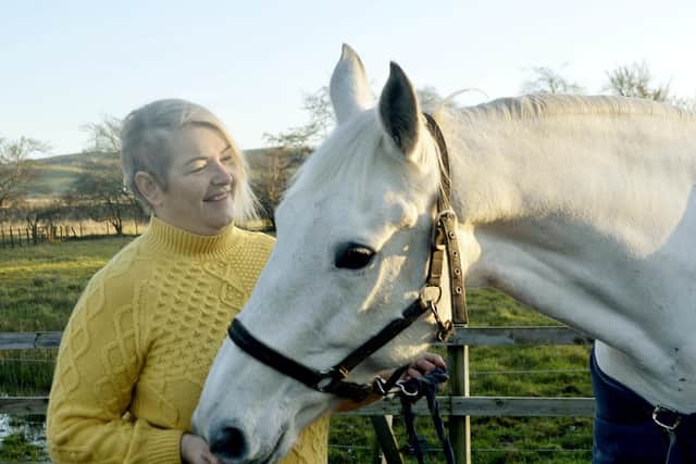 She said: "My bond with Aliyana made me focused on recovering as quickly as possible. Doctors told me I wouldn't be able to ride for a year, but I was actually back in the saddle after just seven months." picture: PA
