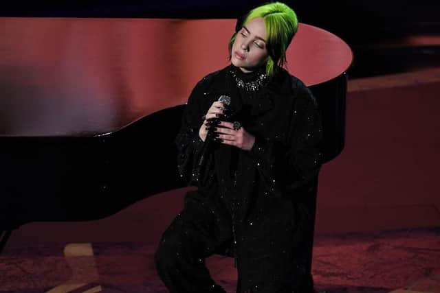 Billi Eilish will be performing the new Bond theme song. Picture: Kevin Winter/Getty Images