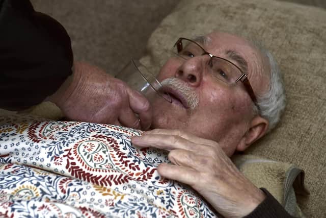 Such was the pain John was in, even drinking water was a struggle