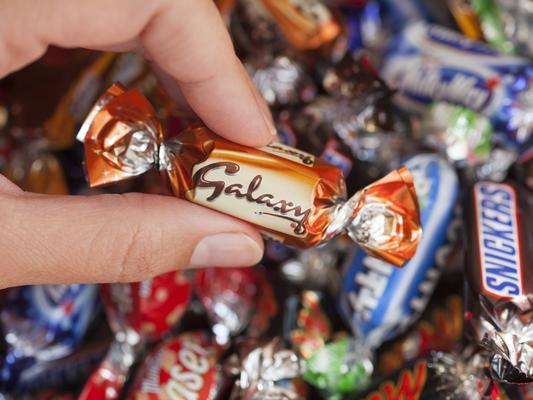 Quality Street: Orange chocolate crunch. Heroes: Dairy Milk. Celebrations: Galaxy. Roses: Tangy orange creme